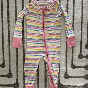 Little Sleepies Baby Girl 6-12 Month Zippie Pajama